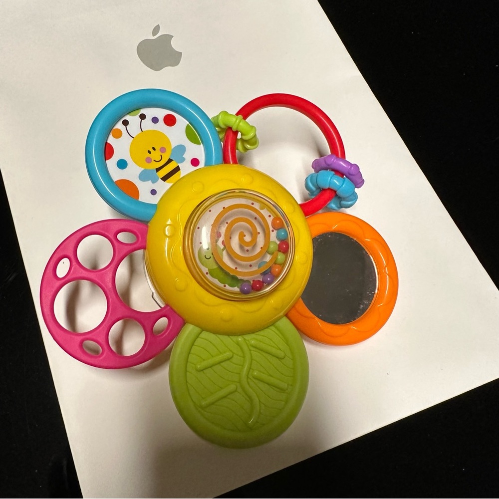 Baby rattle and teether toy